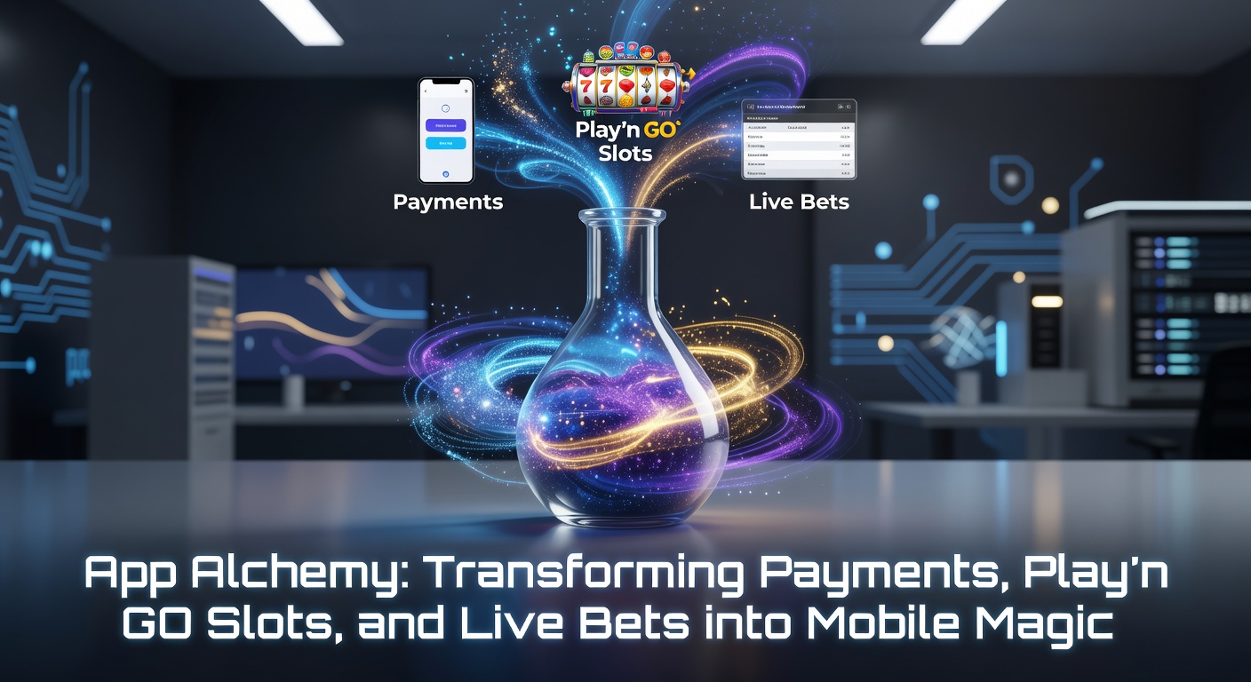 Vibrant mobile screen showing seamless payment integration with colorful Play'n GO slot reels spinning in the background and live betting odds updating in real-time