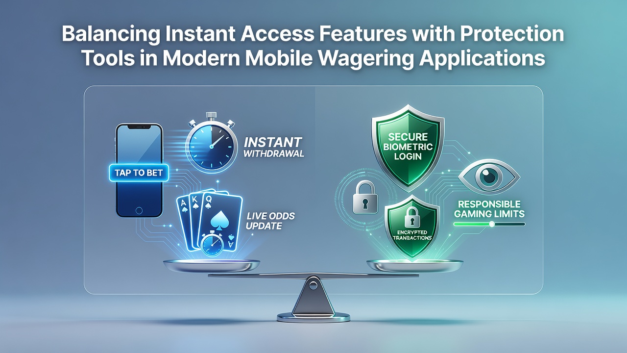 Mobile wagering interface showing quick deposit options alongside account protection settings
