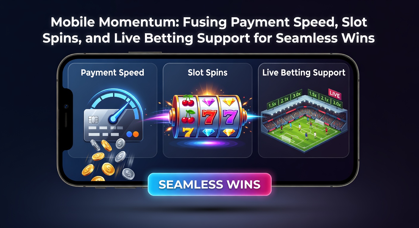 Smartphone screen showing a vibrant slot game spin alongside quick deposit buttons and live bet notifications, capturing the fast-paced mobile gaming experience