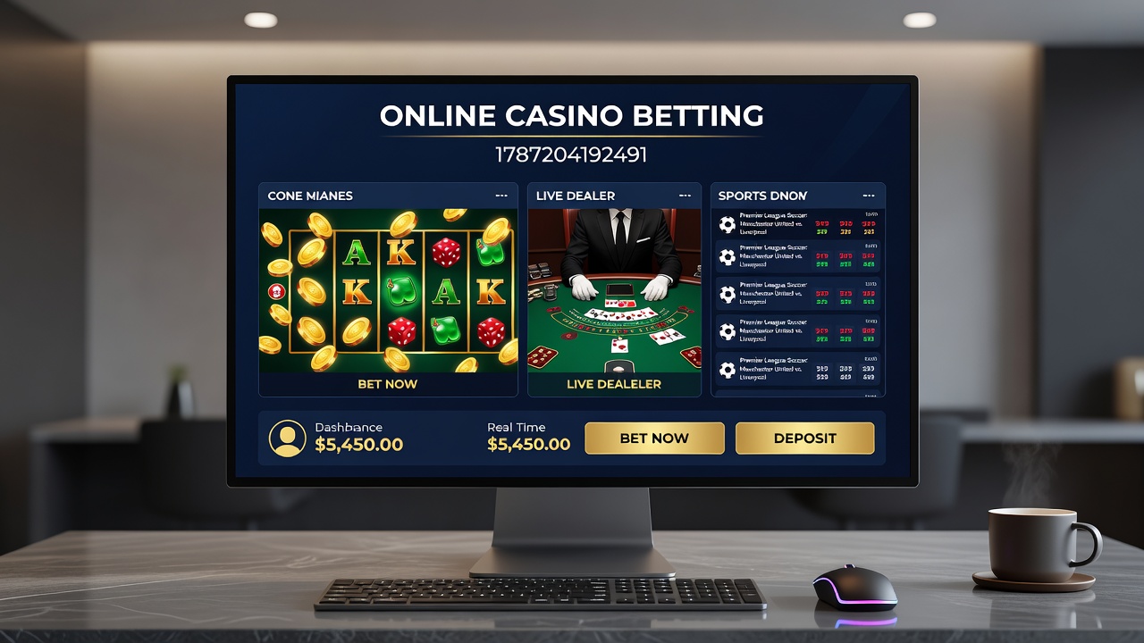 Live dealer casino table with real-time video streaming and interactive betting controls