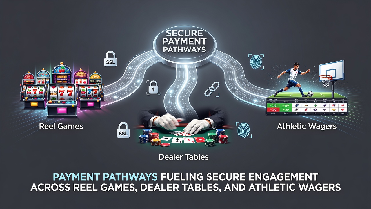 Secure mobile payment processing for sports wagers with encrypted pathways linking banking apps to betting platforms
