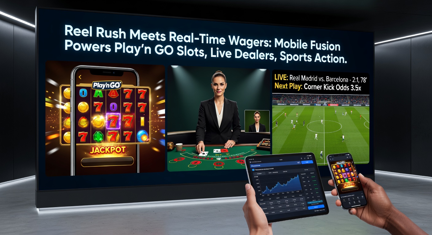 Close-up of a mobile betting interface showing Play'n GO slot paytable, live roulette wheel in progress, and NBA betting lines with overlaid bonus multiplier and responsible gaming tools